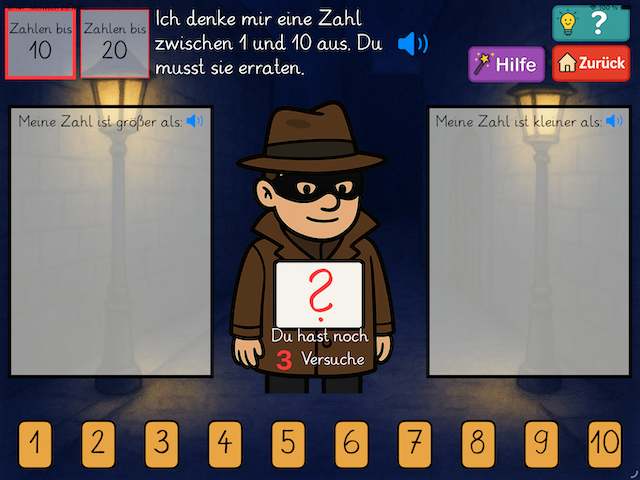 Mathekiste 1 – Startbildschirm